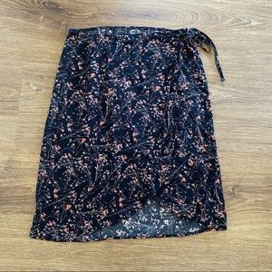 Printed Wrap Skirt